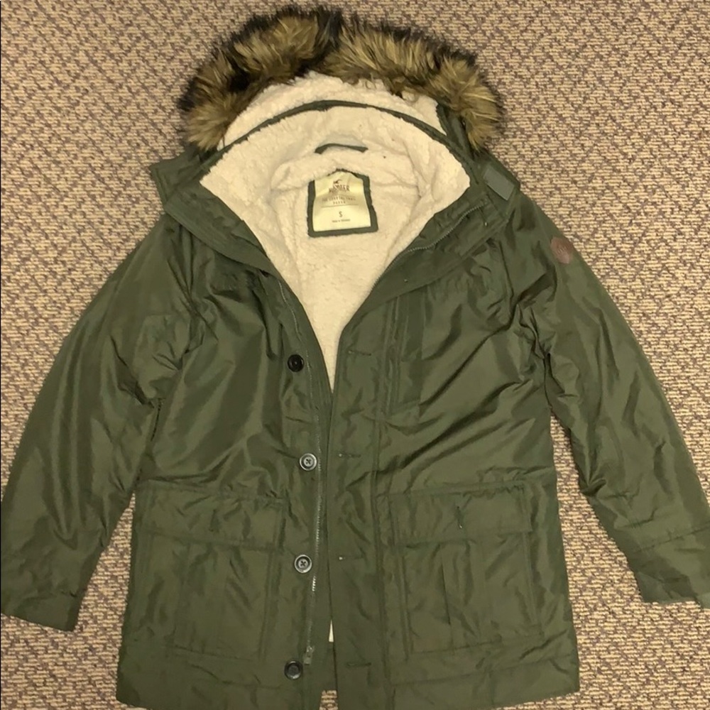 Hollister The Coastal Trail Parka Sherpa-Lined